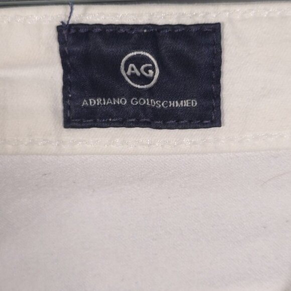 AG ADRIANO GOLDSCHMIED White Jeans Skinny Mid Rise MADE IN USA🇺🇸 Size‎ 29R - Picture 3 of 11